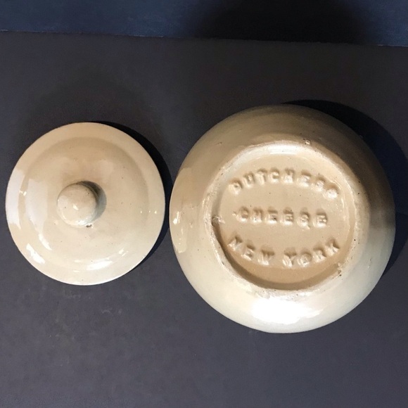 Vintage Dutchess Cheese New York Ceramic Lidded Crockery, Beige - Picture 12 of 16